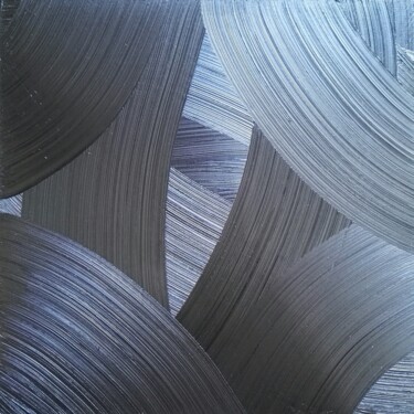 Pintura intitulada "tableau contemporai…" por Steivan Loundou, Obras de arte originais, Óleo Montado em Armação em madeira