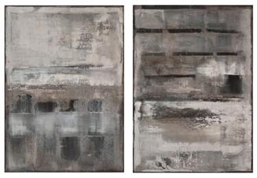 Painting titled "Mocha mousse abstra…" by Julia Evpak, Original Artwork, Acrylic Mounted on Wood Stretcher frame