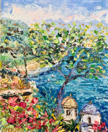 Peinture intitulée "Ravello Amalfi Coas…" par Vilma Gataveckiene, Œuvre d'art originale, Huile