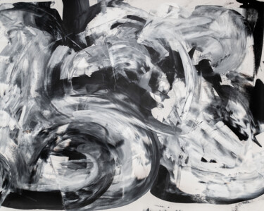 Malerei mit dem Titel "Schattentanz" von Sandra Glaser, Original-Kunstwerk, Acryl