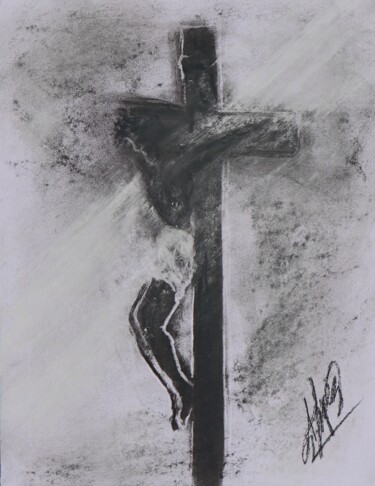 "Jesus 001" başlıklı Resim Alicia Lopez tarafından, Orijinal sanat, Karakalem