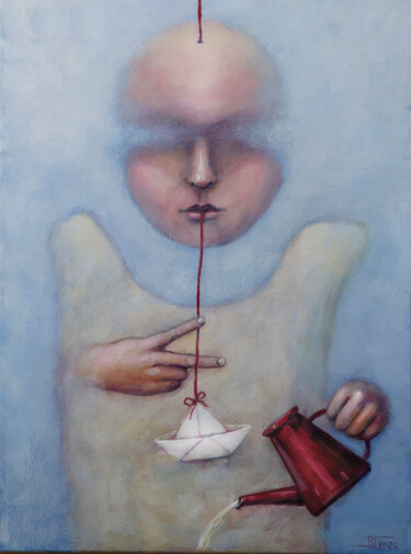 ""В свободное плаван…" başlıklı Tablo Volodymyr Gusiev tarafından, Orijinal sanat, Akrilik