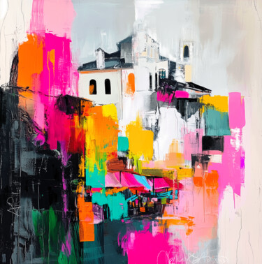 Digital Arts titled "Autentisity / urban…" by Olesia Elagina, Original Artwork, Digital Painting