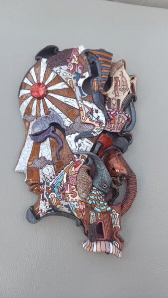 Peinture intitulée "Masculine principle" par Oleg Goncharov, Œuvre d'art originale, Argile