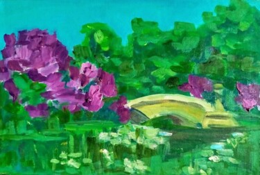 ""Whisper of Summer…" başlıklı Tablo Mara Kolesova tarafından, Orijinal sanat, Petrol Karton üzerine monte edilmiş