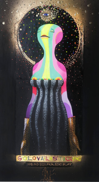 Peinture intitulée "Golovalastica Heade…" par Serge Sunne, Œuvre d'art originale, Acrylique