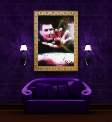 Peinture intitulée "URI GELLER / Materi…" par Daniel Bosch, Œuvre d'art originale, Acrylique