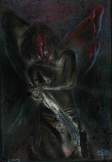 Peinture intitulée "GOTTESKRIEGER / Mat…" par Daniel Bosch, Œuvre d'art originale, Acrylique