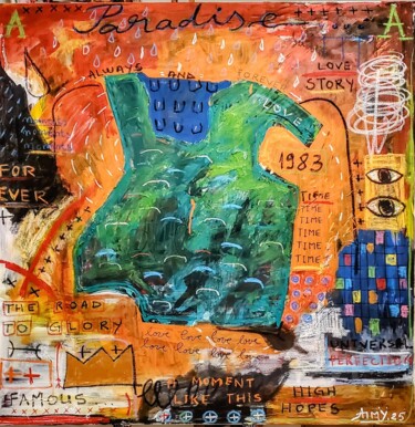 "Paradise" başlıklı Tablo Armand Landh (armiyfineart) tarafından, Orijinal sanat, Akrilik Ahşap Sedye çerçevesi üzerine mont…