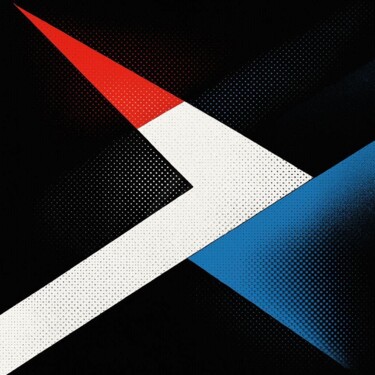 Grafika cyfrowa / sztuka generowana cyfrowo zatytułowany „GEOMETRIC-KOLORS 063” autorstwa Karavix, Oryginalna praca, Obraz g…