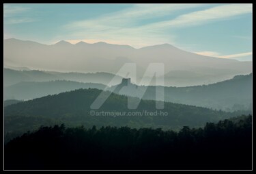 Photographie intitulée "Horizon dégradé sur…" par Frederic Hodiesne, Œuvre d'art originale, Photographie numérique