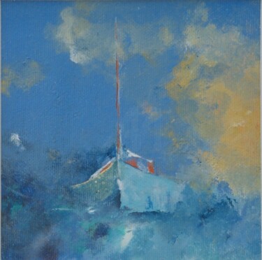 "Bateau au petit mat…" başlıklı Tablo Pedrola Alban tarafından, Orijinal sanat, Akrilik Karton üzerine monte edilmiş