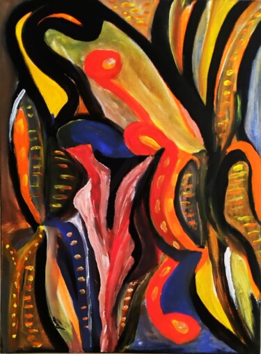 Painting titled "SENSAZIONI 60X80" by Giorgio Gervaso, Original Artwork, Acrylic Mounted on Wood Stretcher frame