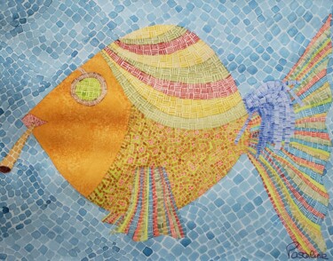 Painting titled ""Maurice CÉBÉDÉ"" by Pascaline M., Original Artwork, Watercolor