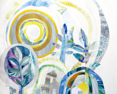 "Opal mines" başlıklı Kolaj Valeria Kondor tarafından, Orijinal sanat, Suluboya