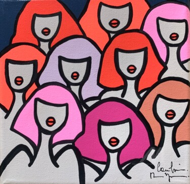 "Les Petites Nanas d…" başlıklı Tablo Caroline Montigneaux tarafından, Orijinal sanat, Akrilik Ahşap Sedye çerçevesi üzerine…