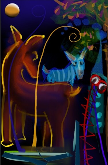 "Animaux fantastique…" başlıklı Dijital Sanat Jacky Patin tarafından, Orijinal sanat, Dijital Resim