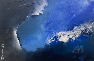 Painting titled "Aphrodite Marine" by Carole H, Original Artwork, Acrylic Mounted on artwork_cat.