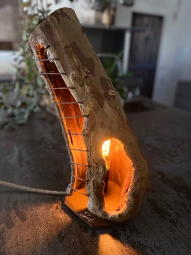 Sculpture titled "Éclat de Seve" by Doa Artistic, Original Artwork, Wood