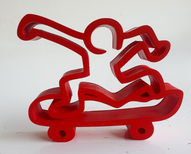 "Spyddy Mini skater…" başlıklı Heykel Spyddy tarafından, Orijinal sanat, Akrilik