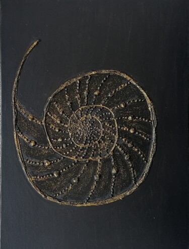 Peinture intitulée "Spiral shell" par Karyna Belmas, Œuvre d'art originale, Acrylique Monté sur Châssis en bois