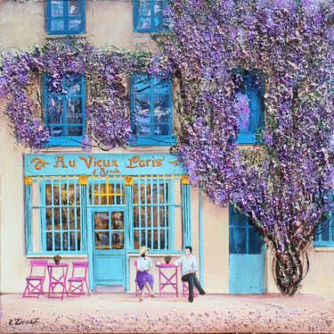 Peinture intitulée "Au vieux Paris d'Ar…" par Elika Dessapt, Œuvre d'art originale, Acrylique Monté sur Châssis en bois