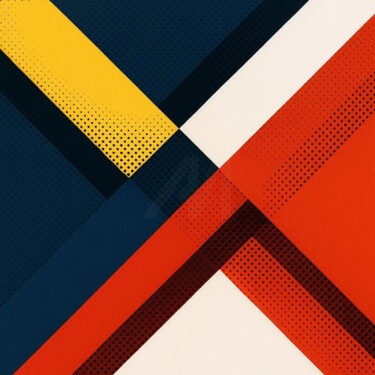 Grafika cyfrowa / sztuka generowana cyfrowo zatytułowany „GEOMETRIC-KOLORS 088” autorstwa Karavix, Oryginalna praca, Obraz g…