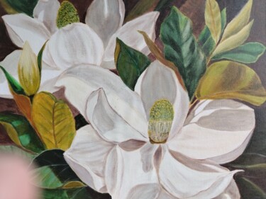 "White Magnolia flow…" başlıklı Tablo Svetlana Rytkina tarafından, Orijinal sanat, Akrilik