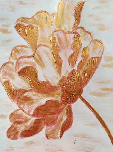 Painting titled "interior golden peo…" by Svetlana Rytkina, Original Artwork, Acrylic