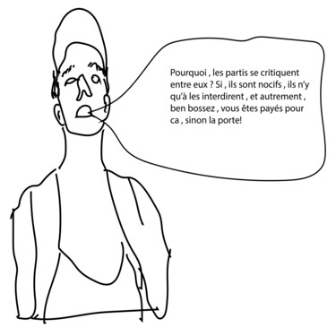 Arts numériques intitulée "Parti politique" par Virginie Gérôme, Œuvre d'art originale, Travail numérique 2D