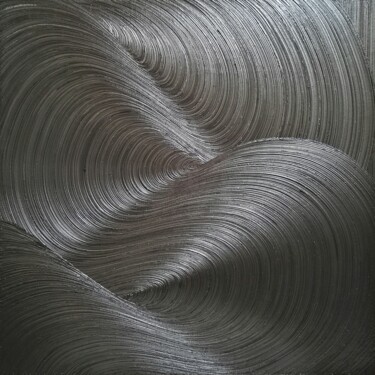 Painting titled "Peinture abstraite,…" by Steivan Loundou, Original Artwork, Oil Mounted on Wood Stretcher frame