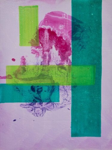 Ζωγραφική με τίτλο "Silent Surface No.…" από Björn Wiedemann, Αυθεντικά έργα τέχνης, Ακρυλικό Τοποθετήθηκε στο Χαρτόνι