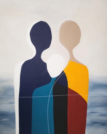 "Connected 1" başlıklı Tablo Veronika Obushikhina tarafından, Orijinal sanat, Akrilik