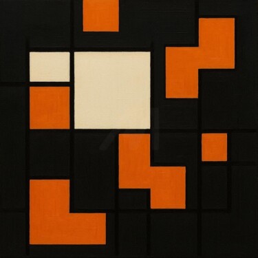 Grafika cyfrowa / sztuka generowana cyfrowo zatytułowany „GEOMETRIC-TETRAS 007” autorstwa Karavix, Oryginalna praca, Obraz g…