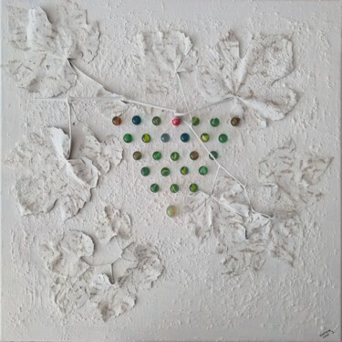 Painting titled "Marbie Garden" by Igor Kotnik Art, Original Artwork, Acrylic Mounted on Wood Stretcher frame