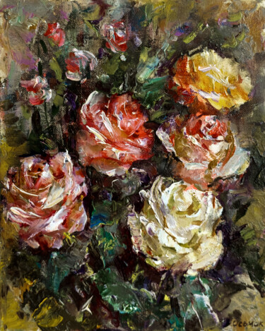 "Mystery of Roses" başlıklı Tablo Vladyslav Osmak tarafından, Orijinal sanat, Petrol