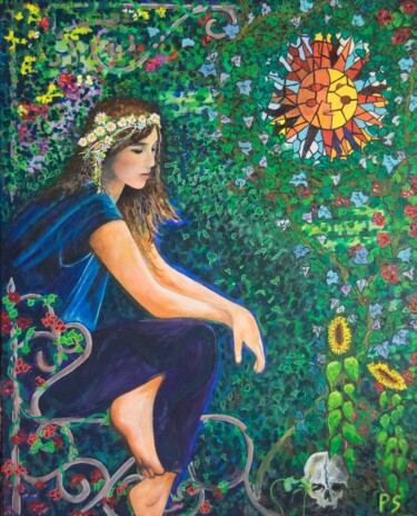 "Meditation" başlıklı Tablo Phillip Scaife tarafından, Orijinal sanat, Akrilik Ahşap Sedye çerçevesi üzerine monte edilmiş