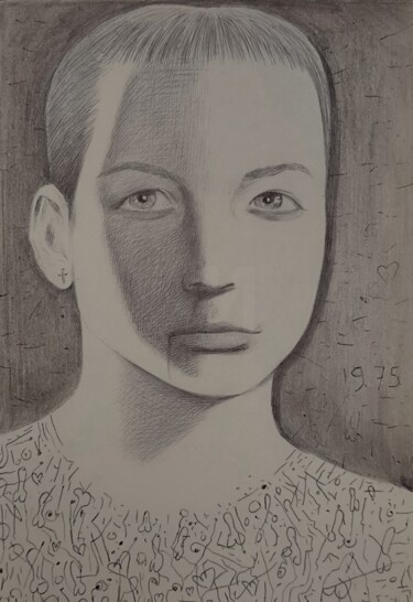 Σχέδιο με τίτλο "Tafit" από Milto Sideris, Αυθεντικά έργα τέχνης, Στυλό