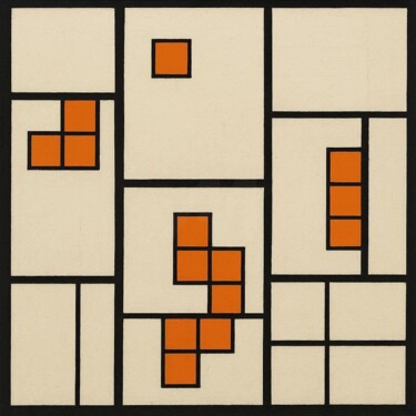 Digital Arts titled "GEOMETRIC-TETRAS 014" by Karavix, Original Artwork, AI generated image