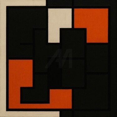 Grafika cyfrowa / sztuka generowana cyfrowo zatytułowany „GEOMETRIC-TETRAS 018” autorstwa Karavix, Oryginalna praca, Obraz g…