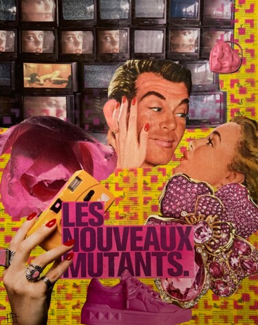 Collages titulada "LES NOUVEAUX MUTANTS" por Hubert Carre, Obra de arte original, Collages