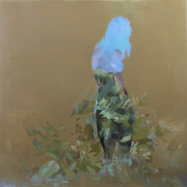 Ζωγραφική με τίτλο "Silencio vegetal" από Luisa Pagola, Αυθεντικά έργα τέχνης, Ακρυλικό Τοποθετήθηκε στο Ξύλινο φορείο σκελε…