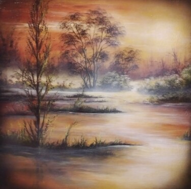 Pintura titulada "Foschia" por Artesam, Obra de arte original, Oleo Montado en Bastidor de camilla de madera