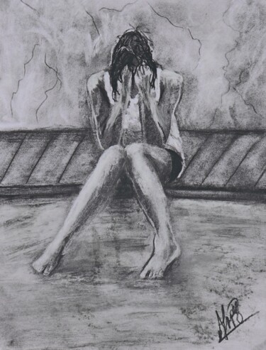 "Despair 003" başlıklı Resim Alicia Lopez tarafından, Orijinal sanat, Karakalem