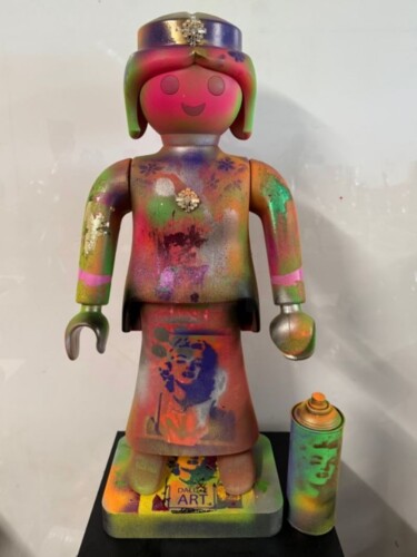 Escultura titulada "“GAME OVER” — Pop A…" por Veriotis, Obra de arte original, Pintura al aerosol