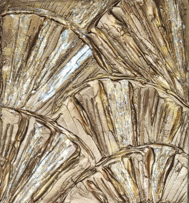 Картина под названием "Abstraction Shells…" - Наталья Поповцева, Подлинное произведение искусства, Акрил