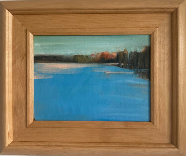 Malarstwo zatytułowany „Sleeping lake” autorstwa Anna Avgul, Oryginalna praca, Olej