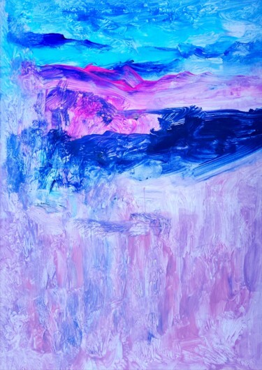 Painting titled "Intimate Ivynnabstr…" by Milto Sideris, Original Artwork, Acrylic