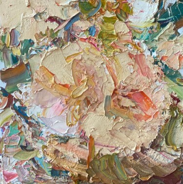 "Этюд. Мальвы." başlıklı Tablo Юлия Липчанская tarafından, Orijinal sanat, Petrol