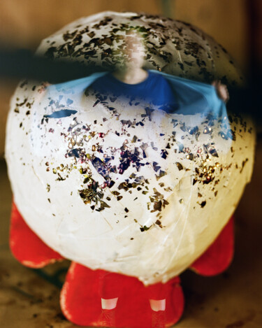 "Blue ribbon" başlıklı Fotoğraf Tania Serket tarafından, Orijinal sanat, Analog Fotoğrafçılık